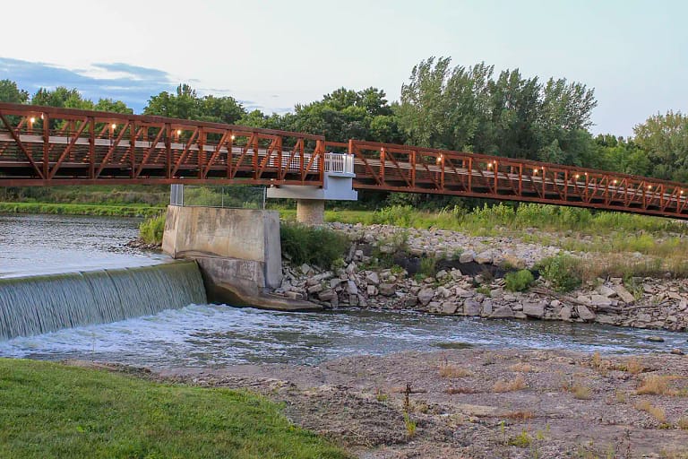 Mill Pond Pedestrian Bridge - Nora Springs